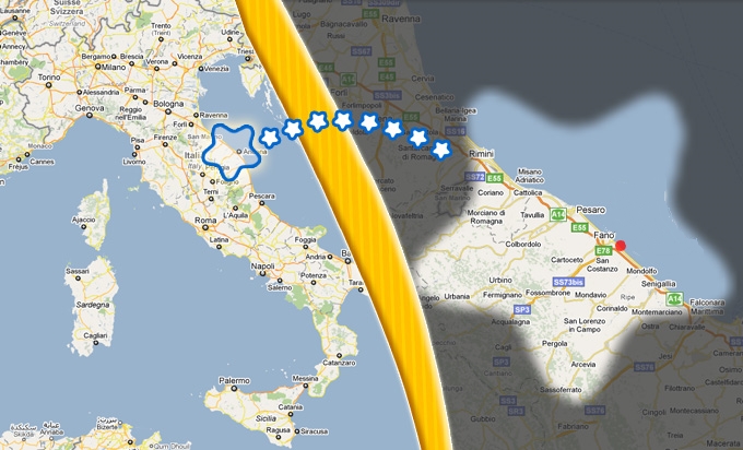 Mappa zone di servizio Safe Driver Service